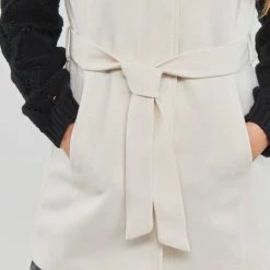 Vêtements Femme Manteaux Only ONLSEDONA LIGHT WAISTCOAT CC OTW Ecru -Manteaux Soldes Magasin 22871987 500 E