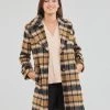 Vêtements Femme Manteaux Only ONLTESSA SOFIA CHECK WOOL COAT Noir / Marron -Manteaux Soldes Magasin 22872004 500 B