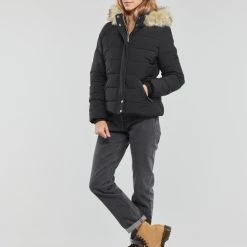 Vêtements Femme Doudounes Kaporal DIBBY Noir -Manteaux Soldes Magasin 23118697 500 C