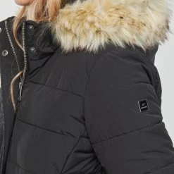 Vêtements Femme Doudounes Kaporal DIBBY Noir -Manteaux Soldes Magasin 23118697 500 E