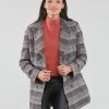 Vêtements Femme Manteaux Kaporal DICKY Gris / rose -Manteaux Soldes Magasin 23118700 500 B