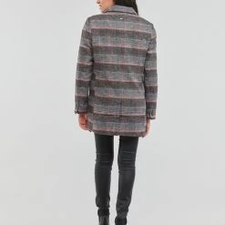 Vêtements Femme Manteaux Kaporal DICKY Gris / rose -Manteaux Soldes Magasin 23118700 500 D