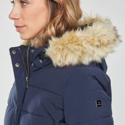 Vêtements Femme Doudounes Kaporal DIBBY Marine -Manteaux Soldes Magasin 23118704 500 E