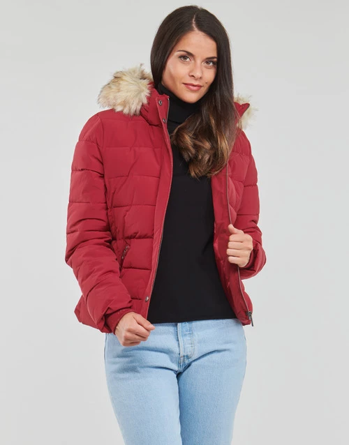Vêtements Femme Doudounes Kaporal DIBBY Rouge 4 Vêtements Femme Doudounes Kaporal DIBBY Rouge – Image 2