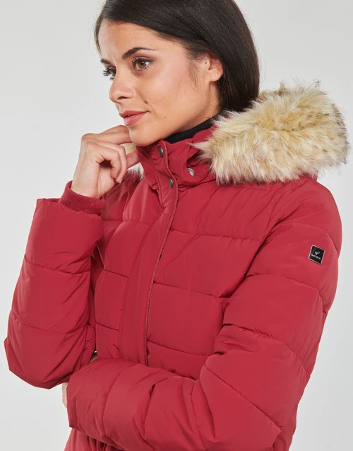 Vêtements Femme Doudounes Kaporal DIBBY Rouge 7 Vêtements Femme Doudounes Kaporal DIBBY Rouge – Image 5