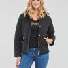 Vêtements Femme Manteaux Kaporal DAVE Noir -Manteaux Soldes Magasin 23118726 500 B