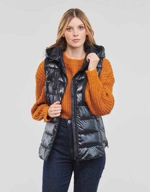 Vêtements Femme Doudounes Esprit RCS Tape Vest BLACK 4 Vêtements Femme Doudounes Esprit RCS Tape Vest BLACK – Image 2