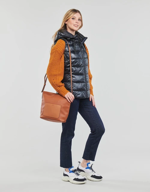 Vêtements Femme Doudounes Esprit RCS Tape Vest BLACK 5 Vêtements Femme Doudounes Esprit RCS Tape Vest BLACK – Image 3