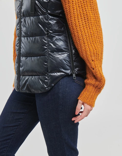 Vêtements Femme Doudounes Esprit RCS Tape Vest BLACK 7 Vêtements Femme Doudounes Esprit RCS Tape Vest BLACK – Image 5