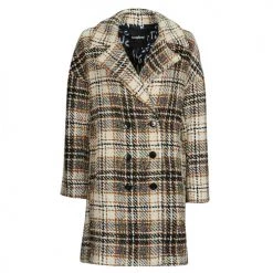 Vêtements Femme Manteaux Desigual COAT DUKE Ecru / Gris / Moutarde 8 Vêtements Femme Manteaux Desigual COAT DUKE Ecru / Gris / Moutarde -Manteaux Soldes Magasin 23253922 500 A