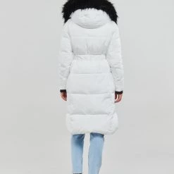 Vêtements Femme Doudounes Desigual NORUEGA Blanc / Noir -Manteaux Soldes Magasin 23253925 500 D
