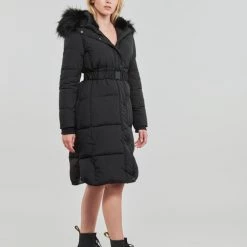 Vêtements Femme Doudounes Desigual NORUEGA Noir -Manteaux Soldes Magasin 23253926 500 C