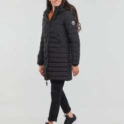 Vêtements Femme Doudounes Superdry SUPER FUJI JACKET Black -Manteaux Soldes Magasin 23292152 500 C