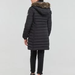 Vêtements Femme Doudounes Superdry SUPER FUJI JACKET Black -Manteaux Soldes Magasin 23292152 500 D