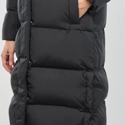Vêtements Femme Doudounes Superdry STUDIOS LONGLINE DUVET COAT Black -Manteaux Soldes Magasin 23292153 500 E