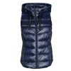 Vêtements Femme Doudounes Esprit RCS Tape Vest NAVY -Manteaux Soldes Magasin 23318350 500 A