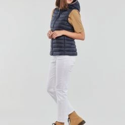 Vêtements Femme Doudounes Tommy Hilfiger CHEVRON SORONA TEDDY LINED MAXI Bleu -Manteaux Soldes Magasin 23751351 500 C