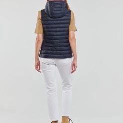 Vêtements Femme Doudounes Tommy Hilfiger CHEVRON SORONA TEDDY LINED MAXI Bleu -Manteaux Soldes Magasin 23751351 500 D