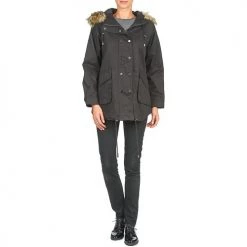Vêtements Femme Parkas Moony Mood DELENE Noir 9 Vêtements Femme Parkas Moony Mood DELENE Noir -Manteaux Soldes Magasin 2509282 500 C