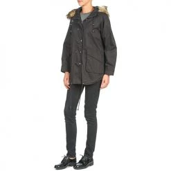 Vêtements Femme Parkas Moony Mood DELENE Noir 10 Vêtements Femme Parkas Moony Mood DELENE Noir -Manteaux Soldes Magasin 2509282 500 D