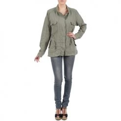 Vêtements Femme Parkas Chipie GRANADIL Kaki -Manteaux Soldes Magasin 274873 500 C