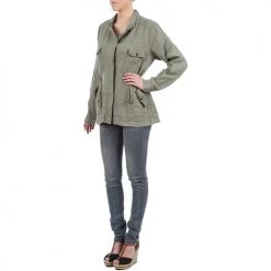 Vêtements Femme Parkas Chipie GRANADIL Kaki -Manteaux Soldes Magasin 274873 500 D