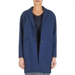 Vêtements Femme Manteaux Benetton AGRETE Marine -Manteaux Soldes Magasin 2769634 500 B