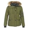 Vêtements Femme Parkas Casual Attitude WAWARM Kaki -Manteaux Soldes Magasin 2869959 500 A