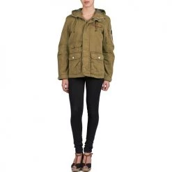 Vêtements Femme Manteaux Esprit utility Beige -Manteaux Soldes Magasin 301954 500 C