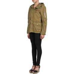 Vêtements Femme Manteaux Esprit utility Beige -Manteaux Soldes Magasin 301954 500 D