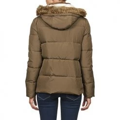 Vêtements Femme Doudounes Lee PUFFER Kaki -Manteaux Soldes Magasin 317449 500 E