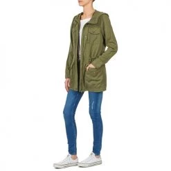 Vêtements Femme Parkas Vero Moda PARK Kaki -Manteaux Soldes Magasin 3238813 500 D