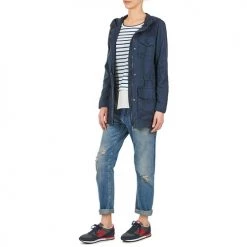 Vêtements Femme Parkas Vero Moda PARK Marine -Manteaux Soldes Magasin 3238814 500 D