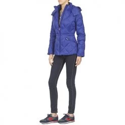 Vêtements Femme Doudounes Benetton FOULIO Bleu -Manteaux Soldes Magasin 3313262 500 D
