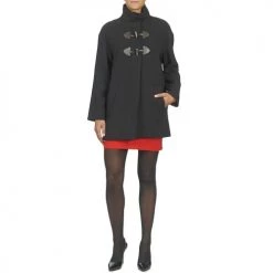 Vêtements Femme Manteaux Benetton DILO Noir -Manteaux Soldes Magasin 3313286 500 B