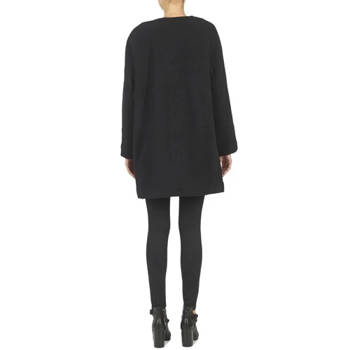 Vêtements Femme Manteaux Suncoo EMILE Noir 6 Vêtements Femme Manteaux Suncoo EMILE Noir – Image 4