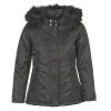Vêtements Femme Doudounes DDP FUNAPI Noir -Manteaux Soldes Magasin 3669409 500 A