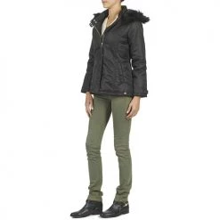 Vêtements Femme Doudounes DDP FUNAPI Noir -Manteaux Soldes Magasin 3669409 500 D