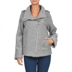 Vêtements Femme Manteaux Gas CRISSY Gris -Manteaux Soldes Magasin 368797 500 B