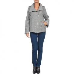 Vêtements Femme Manteaux Gas CRISSY Gris -Manteaux Soldes Magasin 368797 500 C