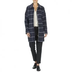 Vêtements Femme Manteaux Vila VILERKA Marine -Manteaux Soldes Magasin 4036315 500 C