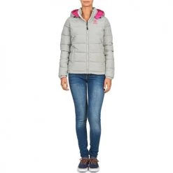 Vêtements Femme Doudounes Franklin & Marshall JKWCA506 Gris -Manteaux Soldes Magasin 405789 500 C
