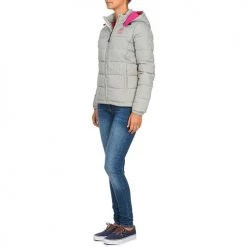 Vêtements Femme Doudounes Franklin & Marshall JKWCA506 Gris -Manteaux Soldes Magasin 405789 500 D