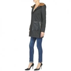Vêtements Femme Manteaux Vero Moda EMPIRE Gris -Manteaux Soldes Magasin 4082654 500 D