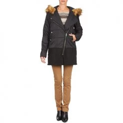 Vêtements Femme Doudounes Chipie EDITHE Noir 9 Vêtements Femme Doudounes Chipie EDITHE Noir -Manteaux Soldes Magasin 412382 500 C