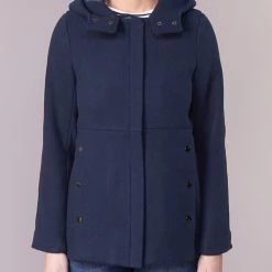 Vêtements Femme Manteaux Moony Mood FANIO Marine -Manteaux Soldes Magasin 4227416 500 D