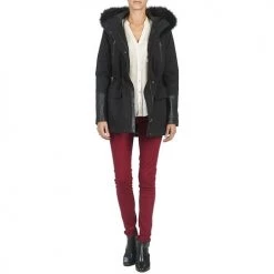 Vêtements Femme Parkas Moony Mood FOUINI Noir 9 Vêtements Femme Parkas Moony Mood FOUINI Noir -Manteaux Soldes Magasin 4227417 500 C