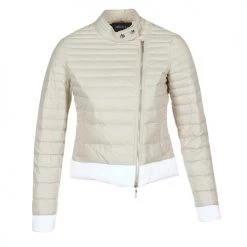 Vêtements Femme Doudounes Armani jeans BEAUJADO Beige / Blanc