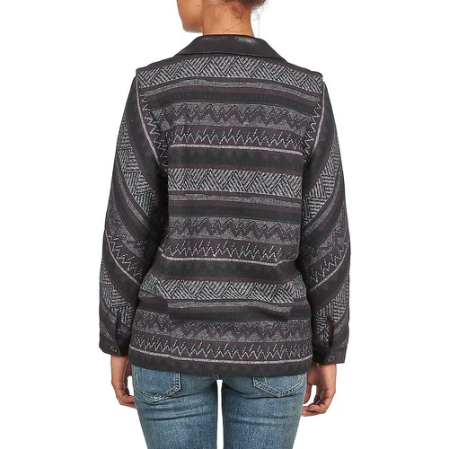 Vêtements Femme Manteaux Color Block ALTONA Noir 7 Vêtements Femme Manteaux Color Block ALTONA Noir – Image 5