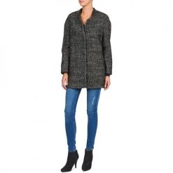Vêtements Femme Manteaux Alba Moda XOLLO Gris chiné -Manteaux Soldes Magasin 467301 500 D